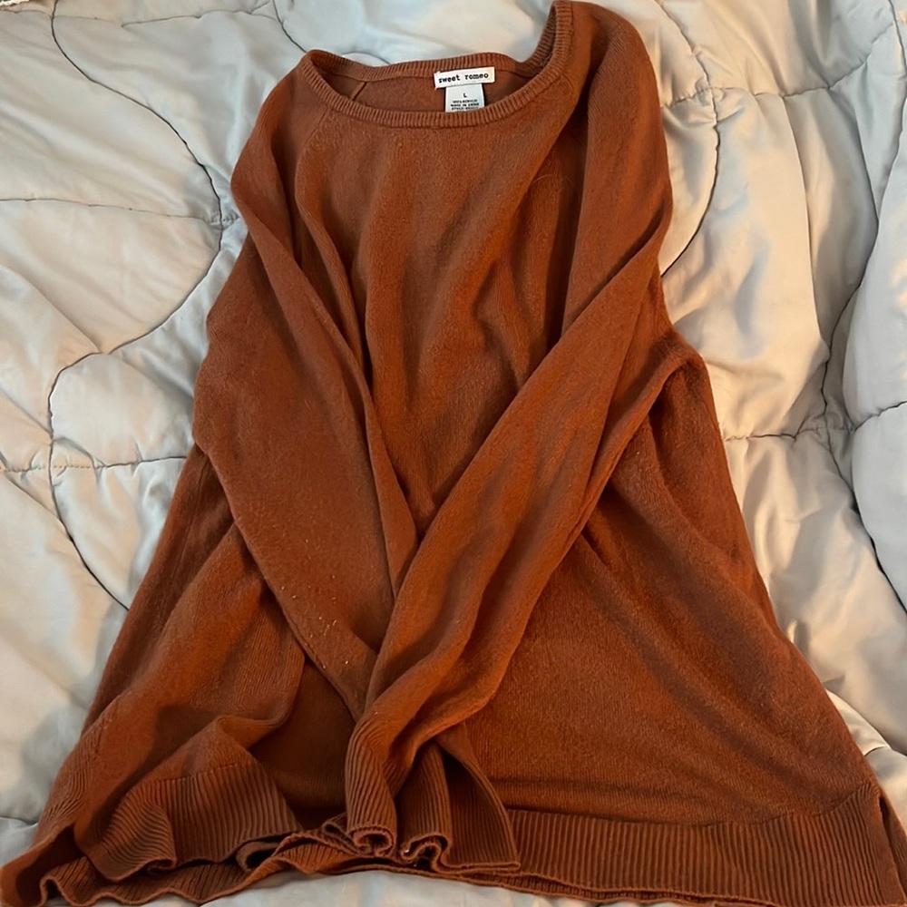 Burnt orange sweet Romeo long sleeve